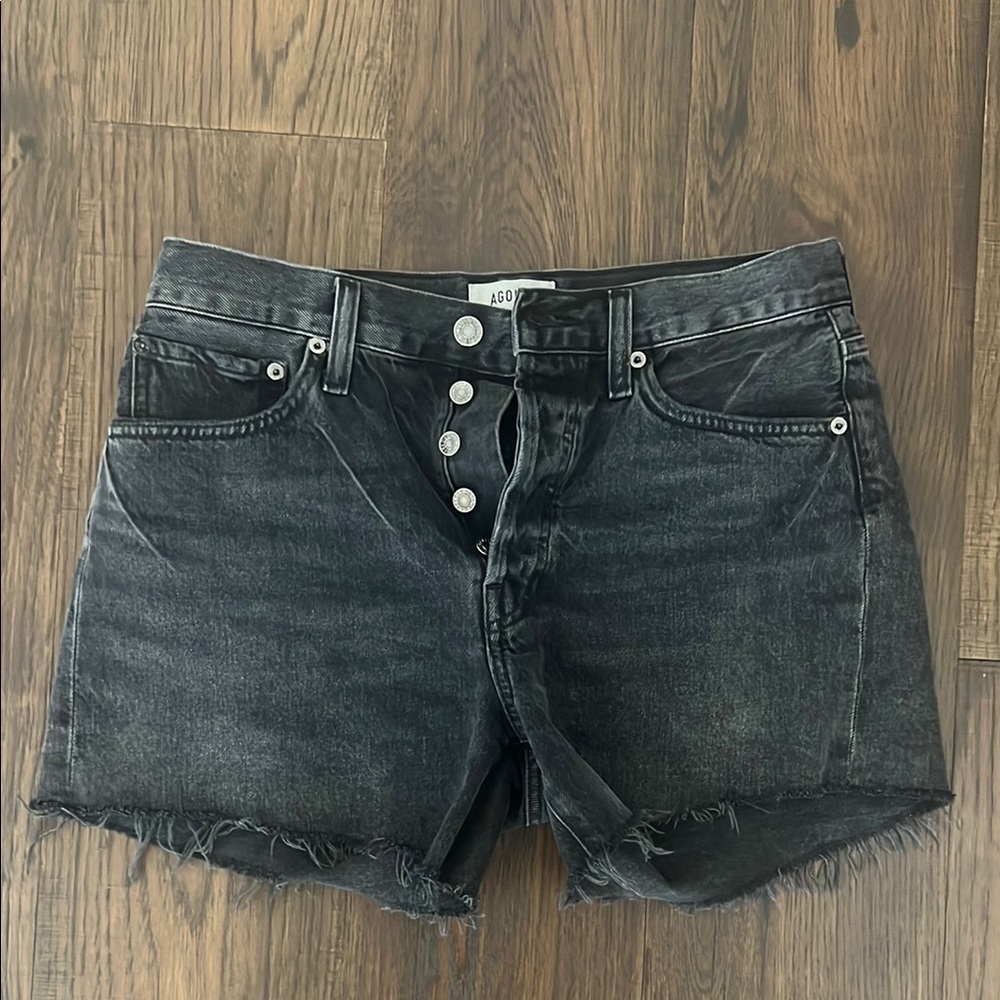 Agolde Charcoal Denim Shorts. Parker long. Size 26